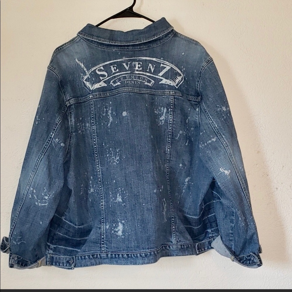 Size 22/24 Jean Jacket ~ by Seven7